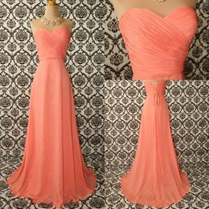 Strapless Sweetheart Ruched A-line Long Prom..