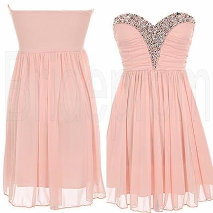 Bridesmaid Dress,pink Bridesmaid Dress,sweet Heart..