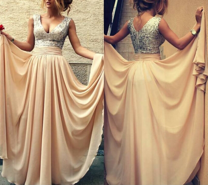 Sleeveless Draped A-Line Gown