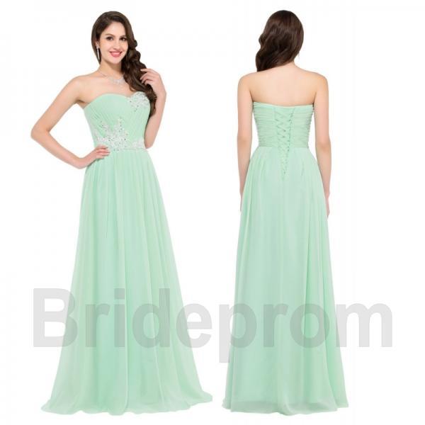 Halter Chiffon Dresses with Double StrapS Mint Green