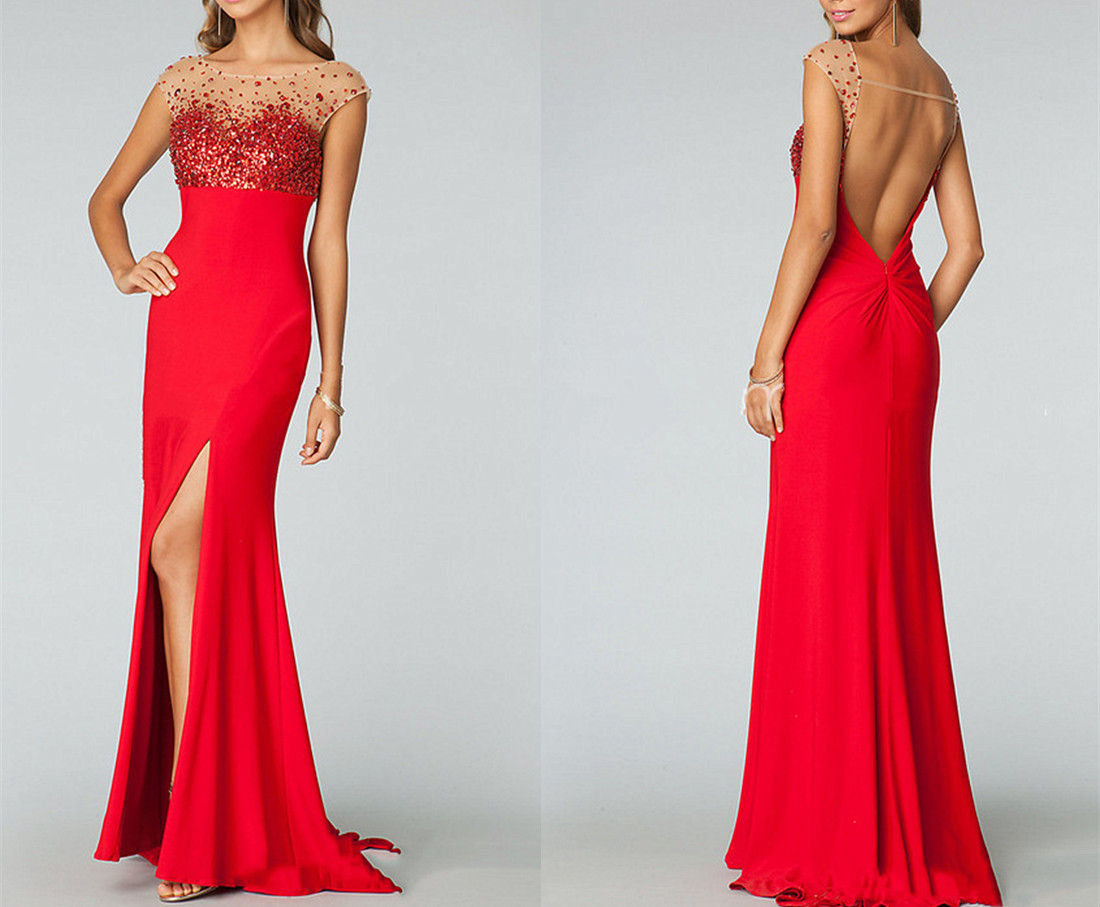 2015 Custom Made Sexy Prom Dress,mermaid Prom Dress,sequined Prom Dress